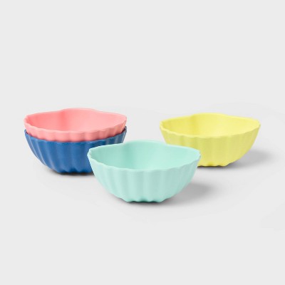 4pk 10 fl oz Shell Cereal Bowls - Sun Squad