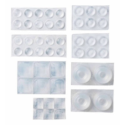 Scotch 48pk Bumpers Value Pack: Clear Adhesive Door & Wall Rubber Pads