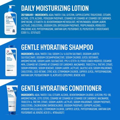 CeraVe Daily Moisturizing Face and Body Lotion for Normal to Dry Skin with CeraVe Hair Samples - 12 fl oz
