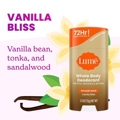 Lume Solid Deodorant Stick - Vanilla Bliss - 2.6oz