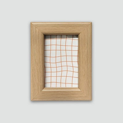 Harbortown 4pk 2"x3" Soft Linear Profile Mini Picture Frames Natural