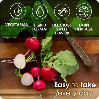 Rabano Yodado Dietary Supplement Liquid Herbal Formula, 8 oz Bottle