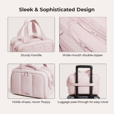 Bagsmart Crush Hanging Toiletry Bag - Pink