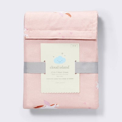 Cotton Fitted Crib Sheet - Unicorn - Cloud Island