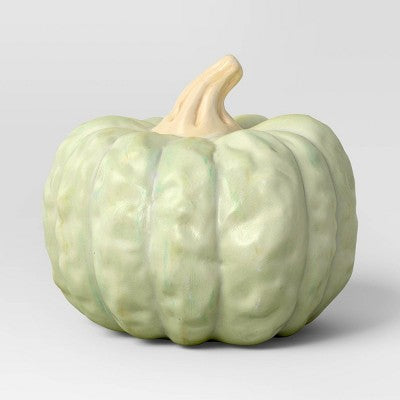 Small Pumpkin Figurine - Hyde and EEK! Boutique Light Green