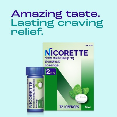 Nicorette 2MG Lozenges - Mint - 72ct: Nicotine Replacements, Habit Treatments
