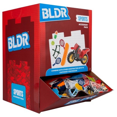 BLDR Sports Pack Accessory Set: 70-Piece Building Kit for Creative Thinking, Toy Components, ABS Material