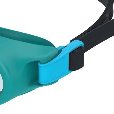 Speedo SMS Adult Boomerang - Teal/Blue: Swim Masks for Ages 14+, Polycarbonate