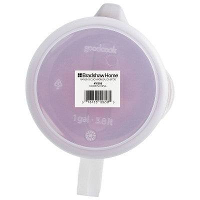 GoodCook Plastic Pitcher with 4 Way Lid - 1 Gallon - Red