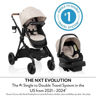 Evenflo Pivot Xpand Travel System with LiteMax NXT Infant Car Seat - Canyon Beige (LOCAL PICKUP ONLY)