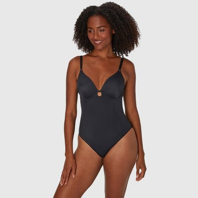Maidenform Women's Extra Firm Control All-In-One Bodysuit Black S