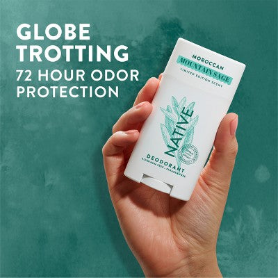 Native Limited Edition Aluminum-Free and Residue-Free Global Flavors Deodorant - Moroccan Mountain Sage - 2.65 fl oz