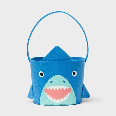 Easter Felt Shark Basket Blue - Spritz