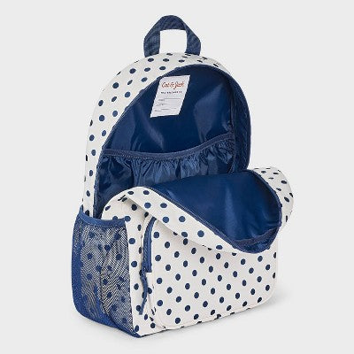 Girls' Polka Dot Print Backpack - Cat & Jack White/Blue