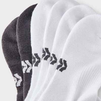 Men's Striped Tonal Varsity 3pk Crew Socks - All In Motion Fitness Gray 6-12