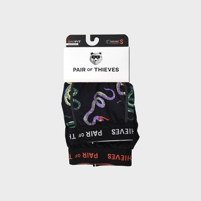 Pair of Thieves Men's Snake Print Super Fit Boxer Briefs 2pk - M