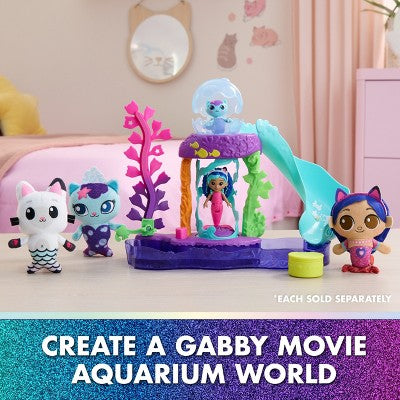 Gabby's Dollhouse: The Movie, MerCat's Colorful Kitty Aquarium Playset with Figures & Accessories