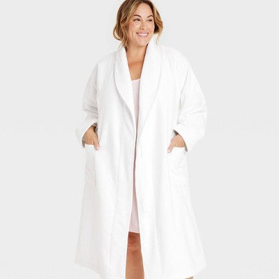 Women's Terry Robe - Auden White 3X/4X