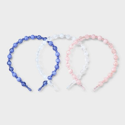 Beaded Headband Set 3pc - A New Day Purple