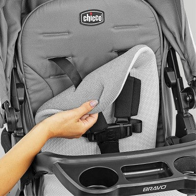 Chicco Bravo LE ClearTex Quick-Fold Stroller - Pewter (LOCAL PICKUP ONLY)