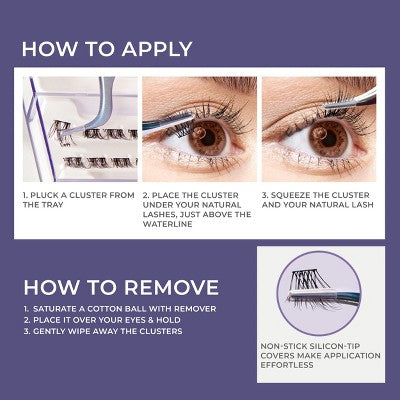 KISS Products imPRESS Long Lasting Press-On Self Adhesive False Eyelashes - Demi Wispy - 25ct