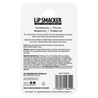 Lip Smackers Lip Gloss Duo - Cherry & Strawberry - 0.09 fl oz/2pc