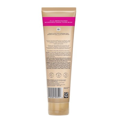 Jergens Natural Glow Brightening Daily Moisturizer + Self Tanner Tanning Lotion - Medium to Deep - 10 fl oz