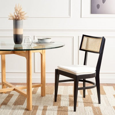 Galway Cane Dining Chair - DCH1007 - Black/Natural - Safavieh (LOCAL PICKUP ONLY)