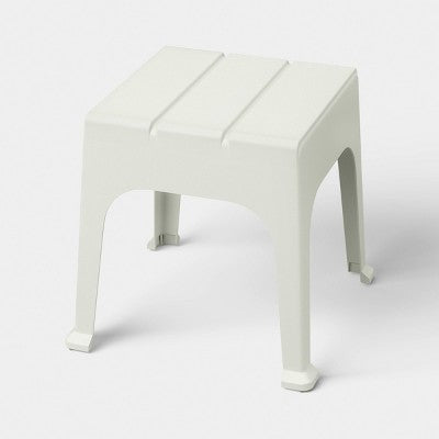 Resin Patio Accent Table Cream - Room Essentials