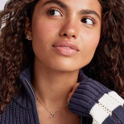 Kendra Scott Hockey Cubic Zirconia Stud Earrings - White