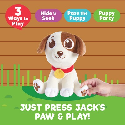 Chuckle & Roar Hide & Seek Puppy Interactive Plush Toy with Sounds - Kids Electronic Game Ages 3+
