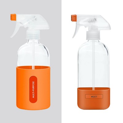 Grove Co. Reusable Cleaning Glass Spray Bottle - Sparkling Orange