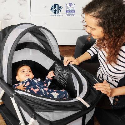 Dream On Me Karley Bassinet - Black (LOCAL PICKUP ONLY)