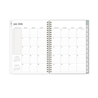 The Everygirl 5.875"x8.625" 2026-2027 Blue Sky Weekly/Monthly Planner Notes Fable Vines Frosted