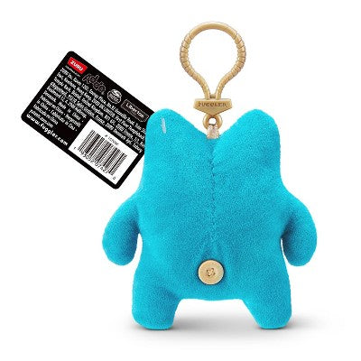 Fuggler 5" Greedy Grinner Key Ring Stuffed Animal - Teal