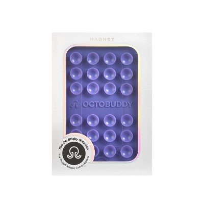 Octobuddy Silicone Suction Cup Phone Case Mount Magnet - Purple