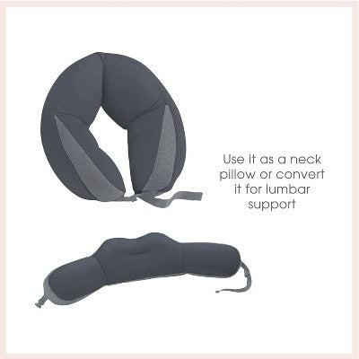 Travel Smart Soft Bed Neck Pillow - Gray