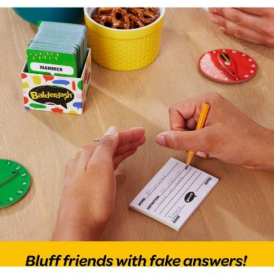 Balderdash Bluffing Party Game for Teens & Adults and Game Night Fun with Slang Cards for 2-6 Players