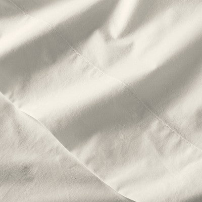 King Washed Supima Percale Solid Pillowcase Set Natural - Casaluna: 250 Thread Count, OEKO-TEX Certified, End Closure