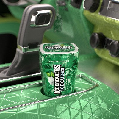 Ice Breakers Ice Cubes Spearmint Sugar Free Gum - 40ct