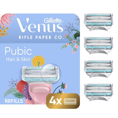 Venus + Rifle Paper Co. for Pubic Hair and Skin Women's Razor Blade Refills - 4ct