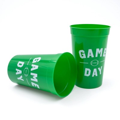 12pk 22 fl oz Green Cups