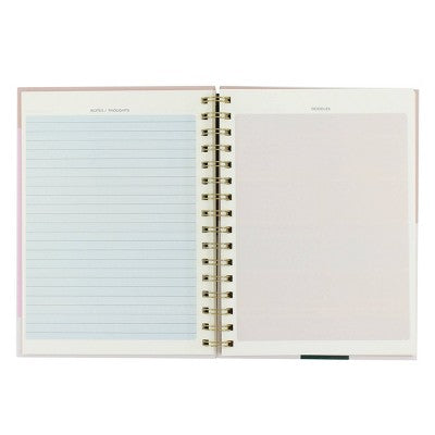 Continental Accessory Journey to Wellness Guided Twin Wire Journal 6.75"x8.5" 100 Sheets
