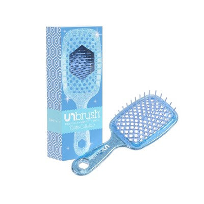 UNbrush Detangler Hair Brush - Glitter Sapphire
