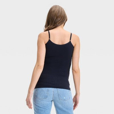 Seamless Support Maternity Tank Top - Isabel Maternity by Ingrid & Isabel Black M/L: Lightweight Sleeveless Pullover