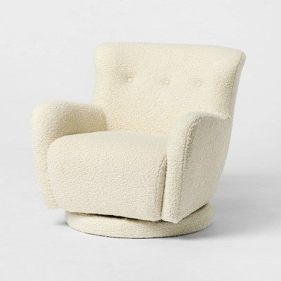 Kessler Swivel Chair Cream - Threshold designed with Studio McGee (LOCAL PICKUP ONLY)
