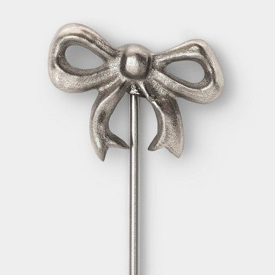4pk Bow Cocktail Picks Silver - Threshold