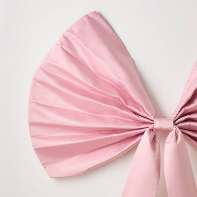 57" Bow Decorative Wall Hanging Pink