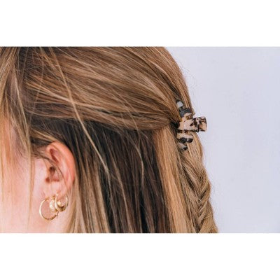 TELETIES Tortoise Tiny Hair Clip - Blonde