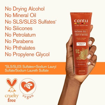 Cantu Ultra Moisture Nourishing Leave-In Conditioner with Batana Oil + Jamaican Black Castor Oil - 8 fl oz